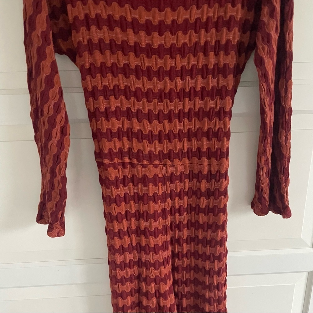 Rita Row Lirio striped rust color jumpsuit 20205 - Picture 8 of 15
